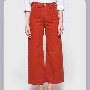 Jesse Kamm Sailor Pants. Iron Oxide. Size 4
